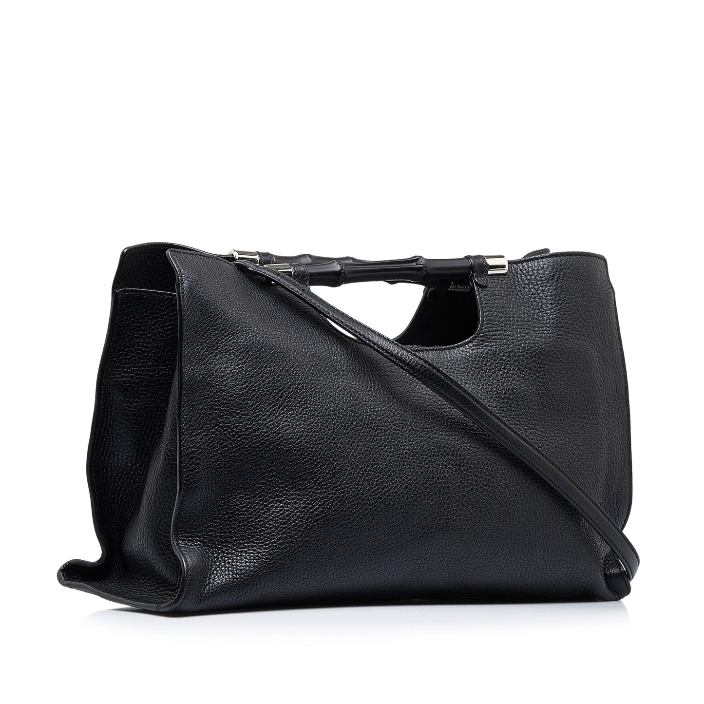 Luxury Gucci Medium Bamboo Daily Shopper Satchel