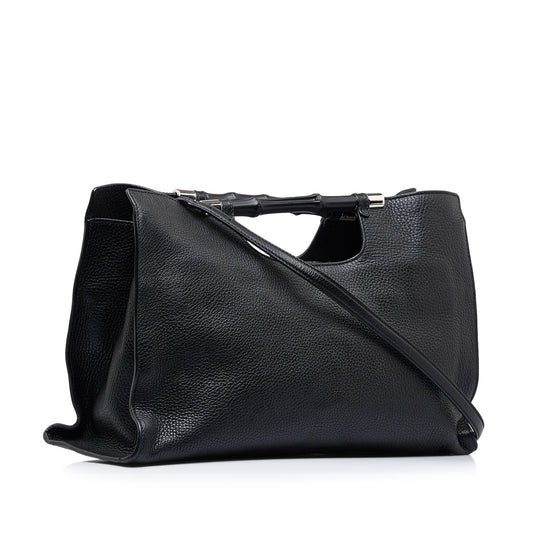 Luxury Gucci Medium Bamboo Daily Shopper Satchel