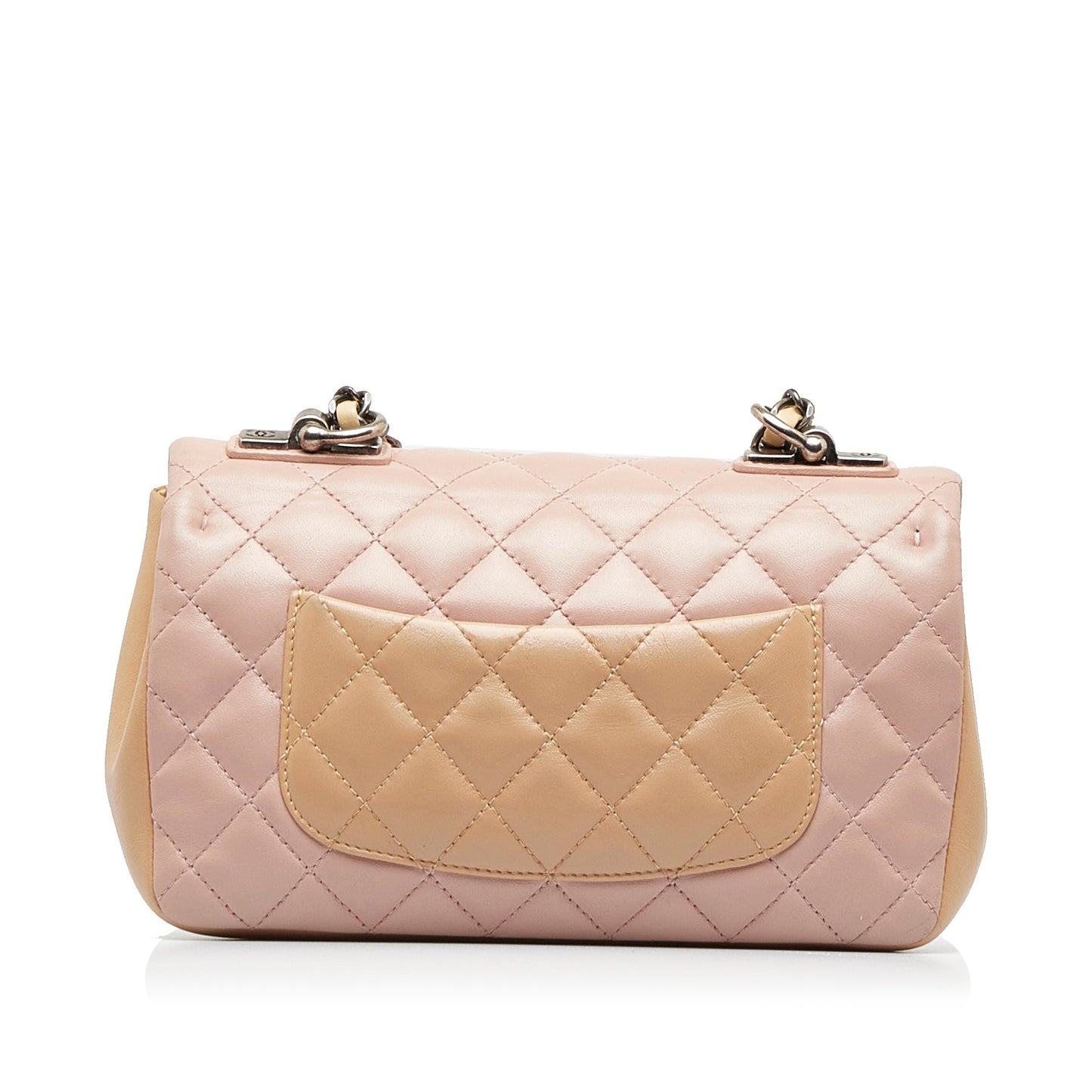 Luxury Chanel Small Lambskin Tricolor Single Flap Shoulder Bag