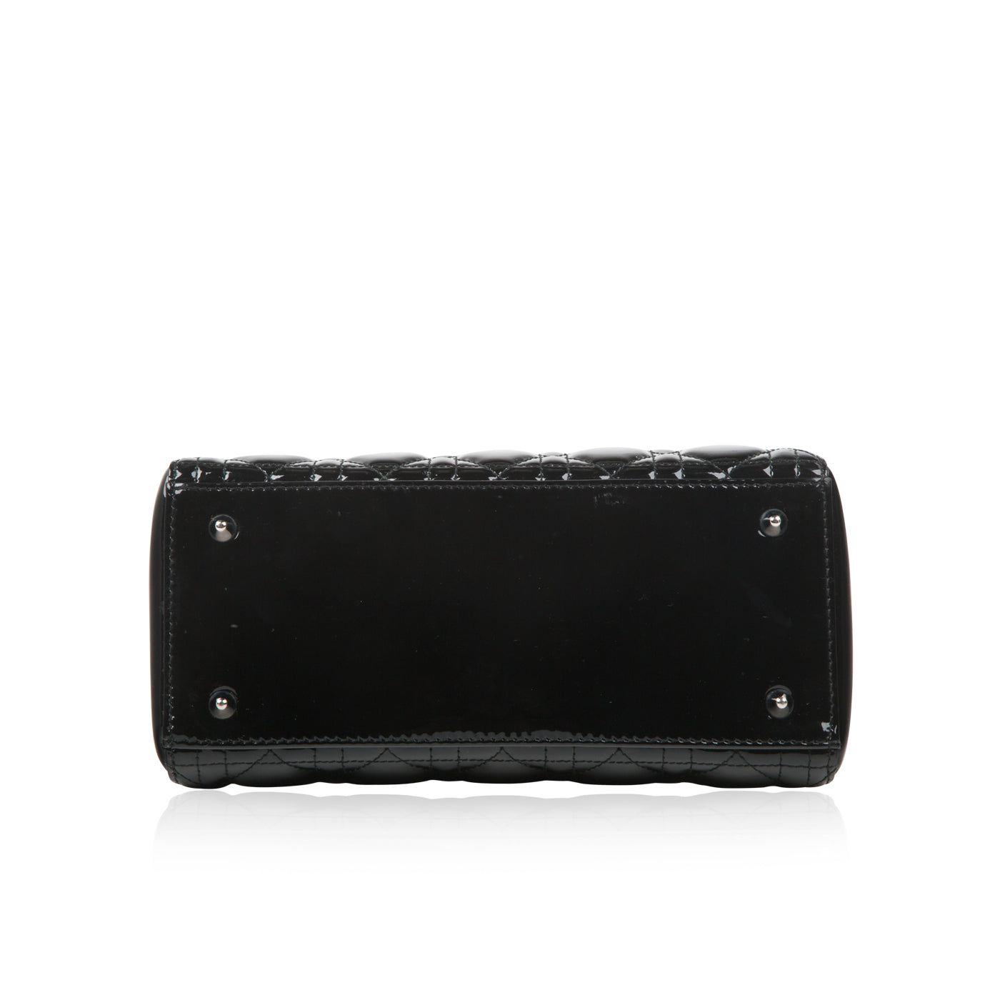 Luxury Dior Lady Luxury Dior Black Patent Leather Medium