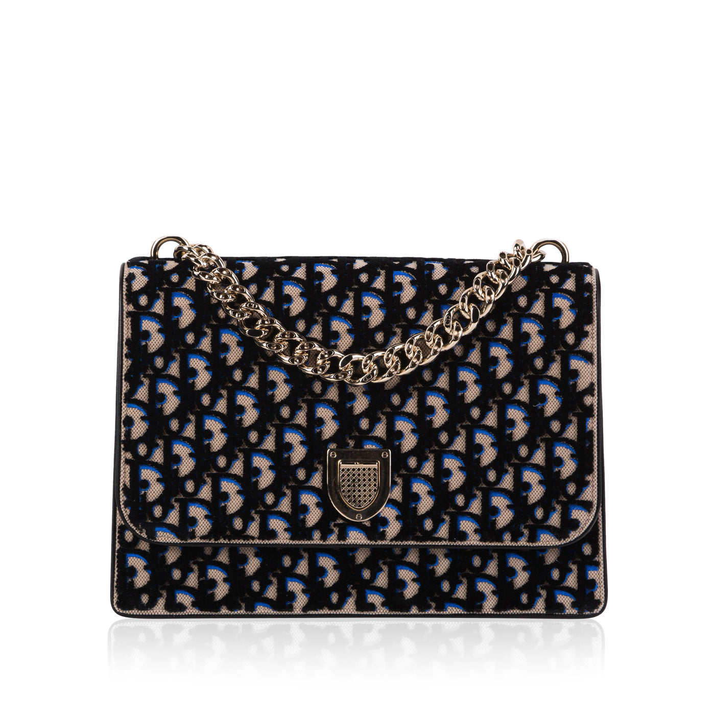 Luxury Dior Luxury Diorama Velvet Satchel Bag