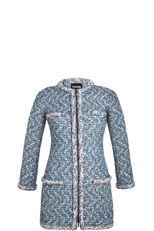 CHANEL Coat Fantasy Tweed