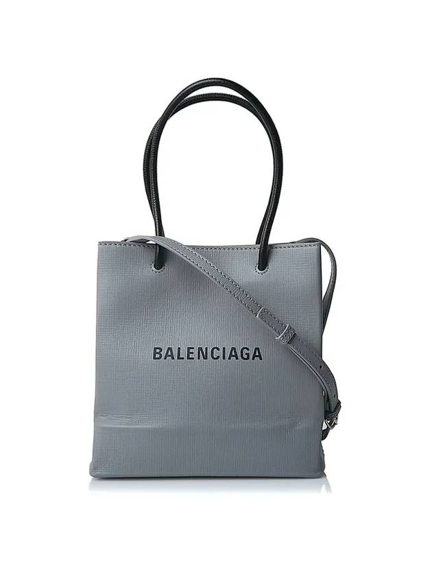 Luxury Balenciaga Shopping XXS North South Tote Bag Grey