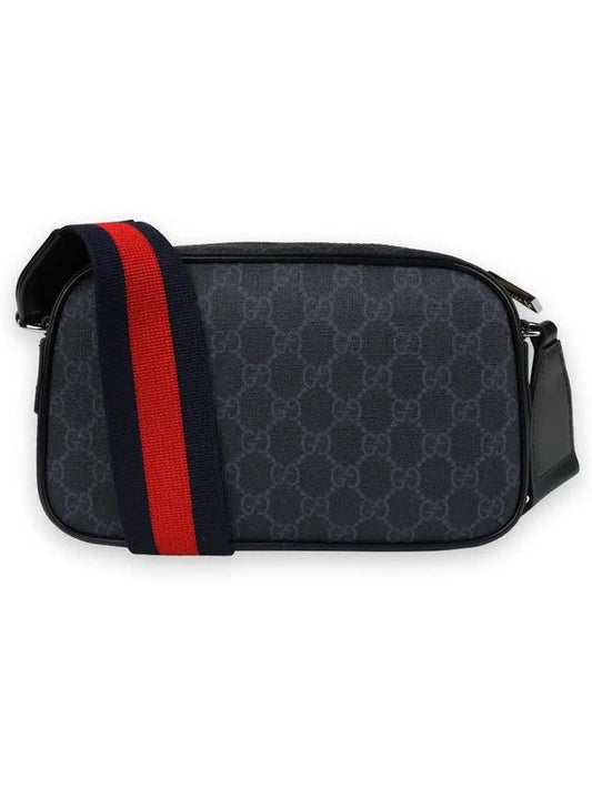 Luxury Gucci Trending 2025 GG Supreme Fabric Leather Cross Bag Black