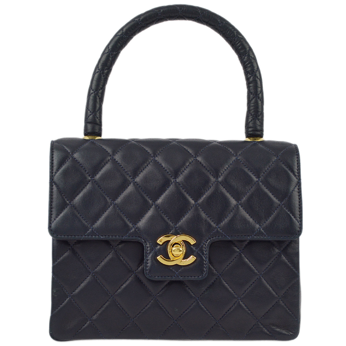 Chanel Navy Lambskin Handbag