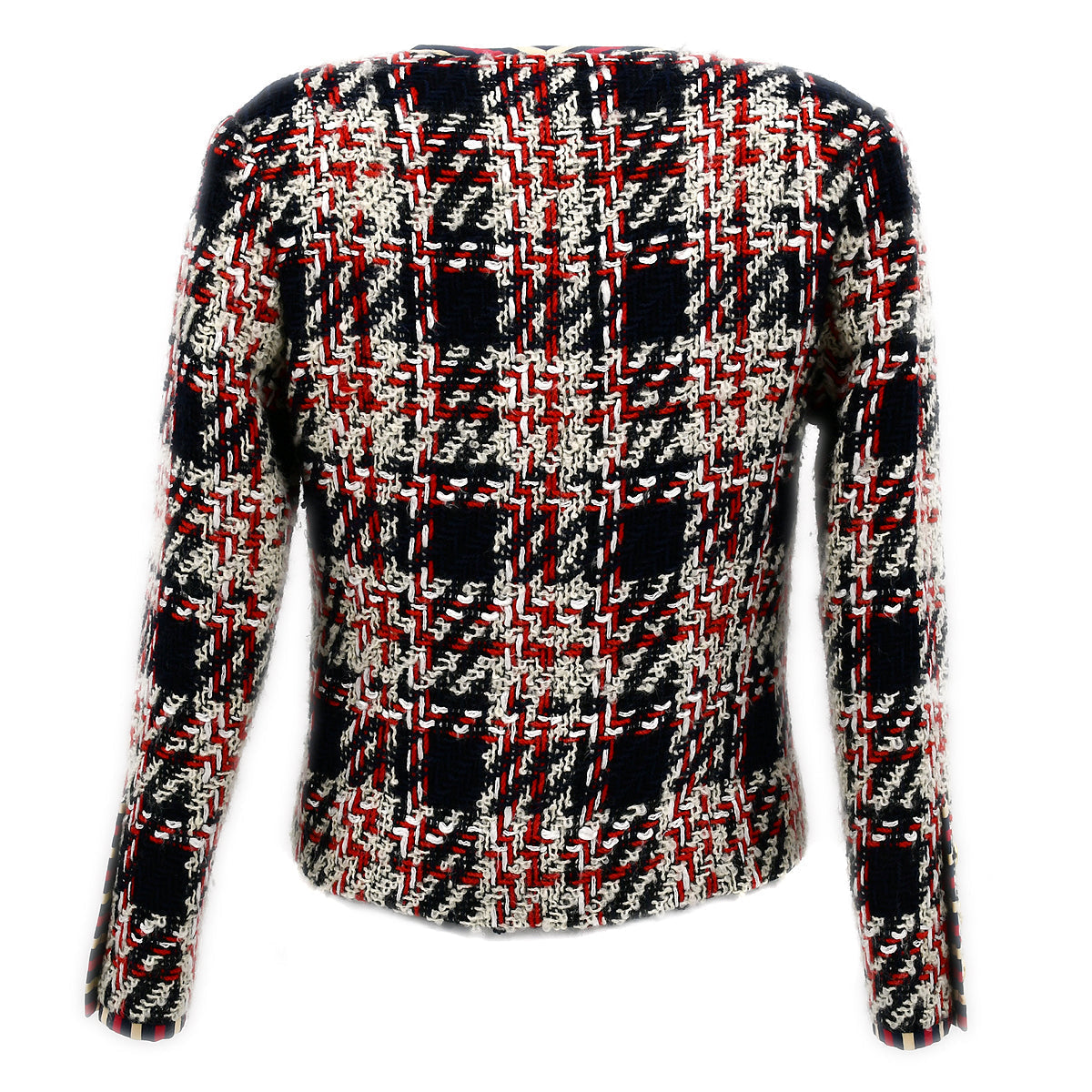 Luxury Chanel Collarless Jacket Red #38