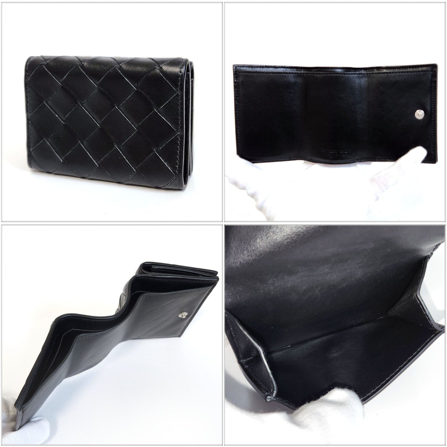 Luxury Bottega Veneta  Leather Wallet (Tri-Fold) ()