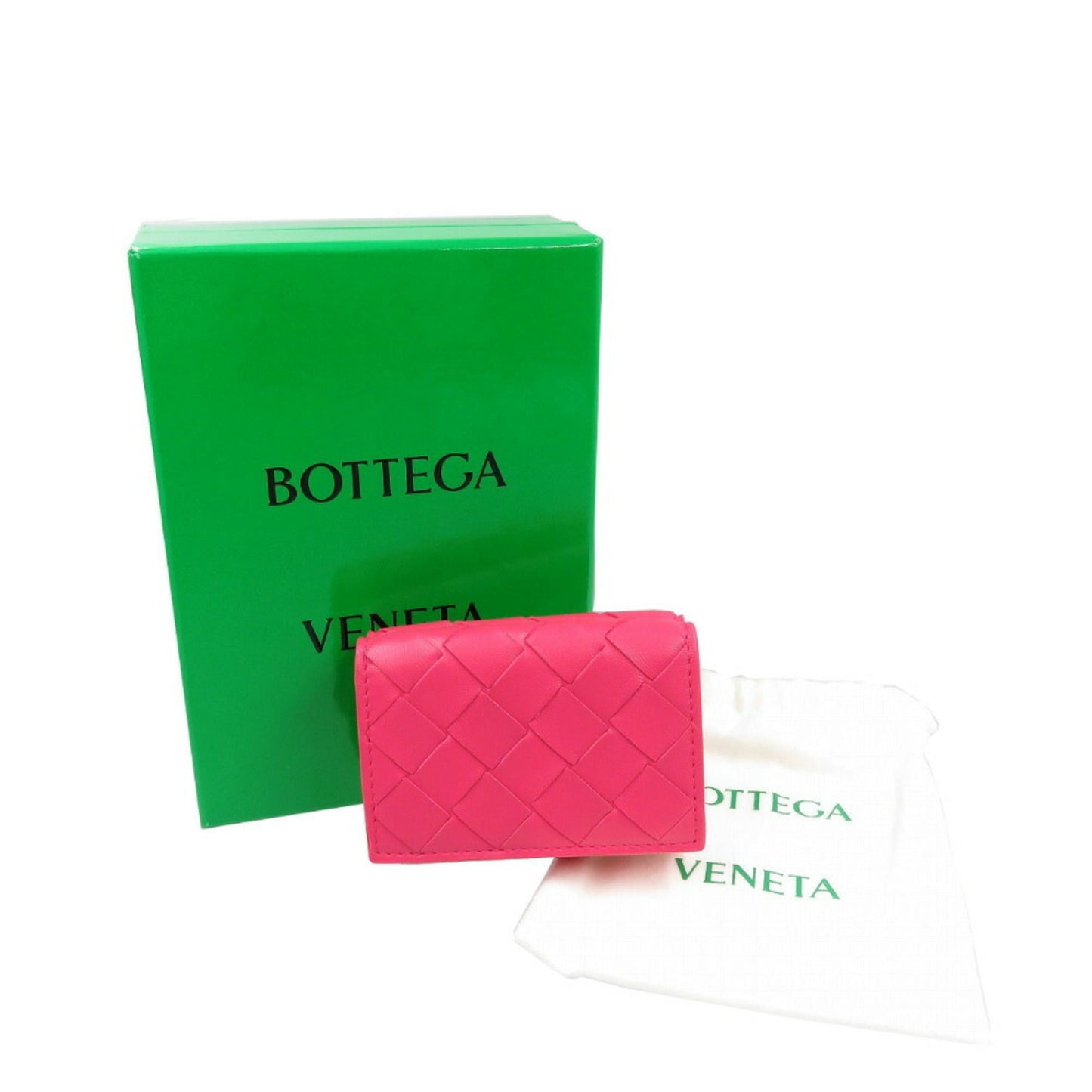 Luxury Bottega Veneta Intrecciato  Leather Wallet (Tri-Fold) ()
