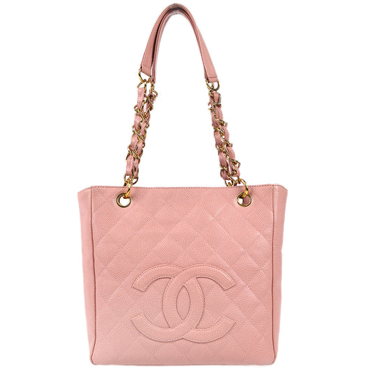 Luxury Chanel 2003-2004 Petite Shopping Tote PST Caviar