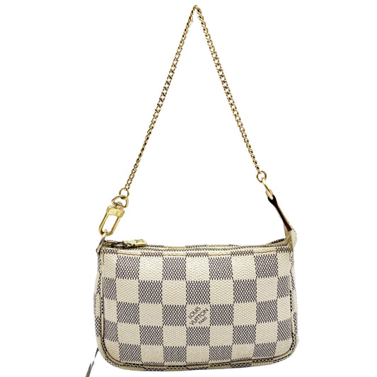 Louis Vuitton Mini Pochette Accessoires  Canvas Clutch Bag ()