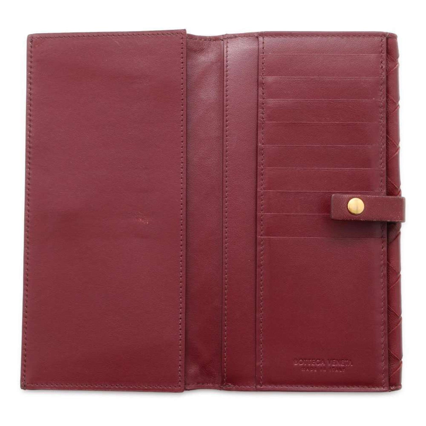 Luxury Bottega Veneta  Leather Long Bill Wallet (Bi-Fold) ()