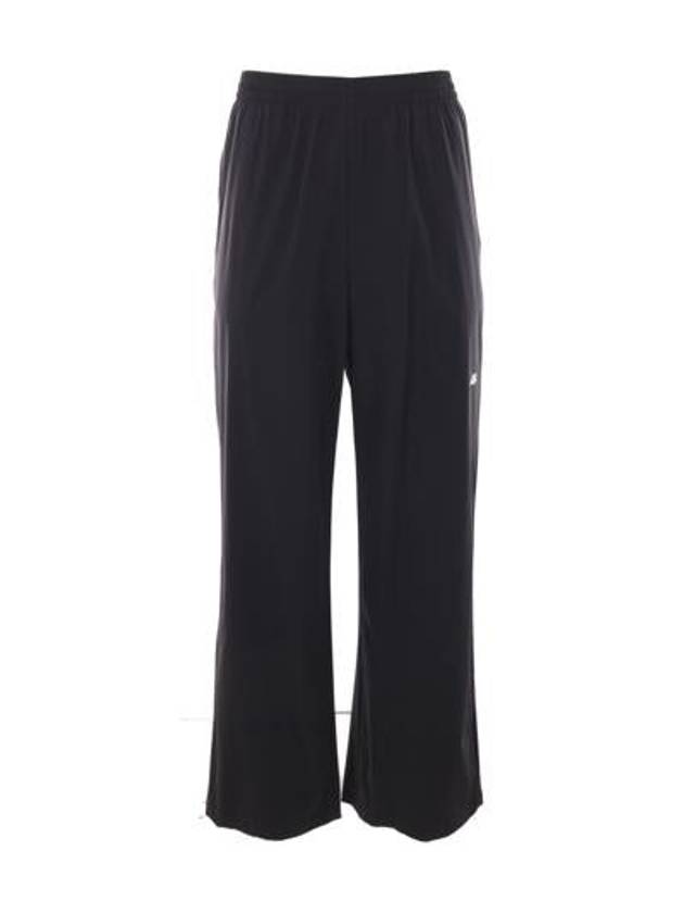 Luxury Balenciaga Logo Print Track Pants Black