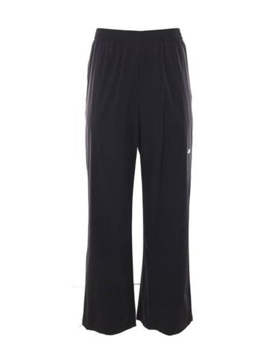 Luxury Balenciaga Logo Print Track Pants Black