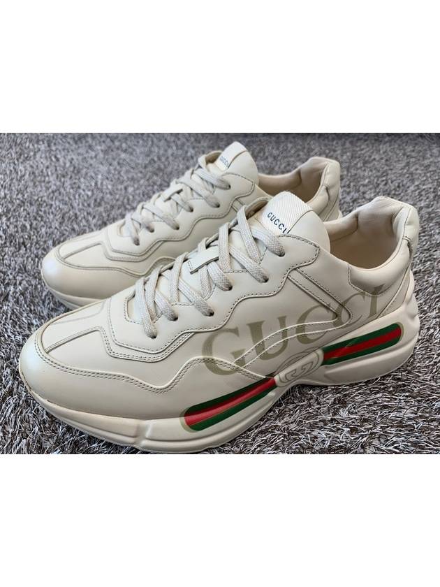 Luxury Gucci Trending 2025 Rhyton strip logo sneakers 7 5 265