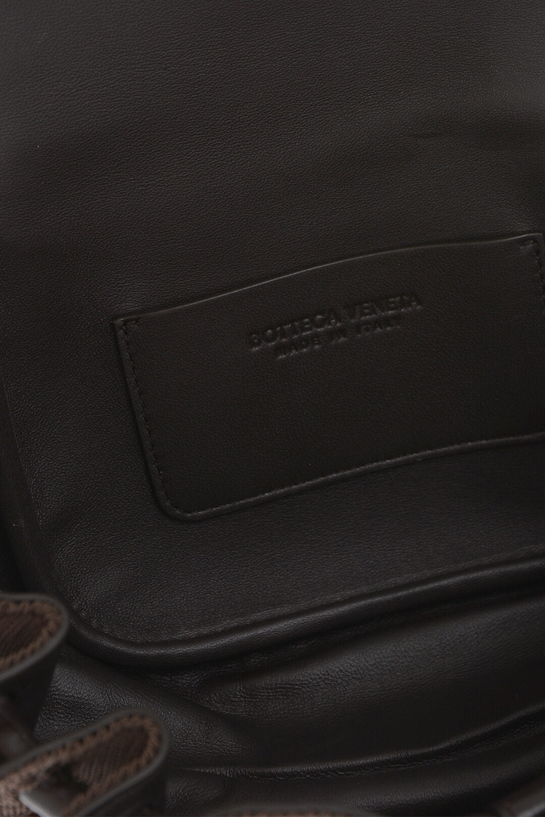 Luxury Bottega Veneta Leather Beak Bag With Rhinestone Application