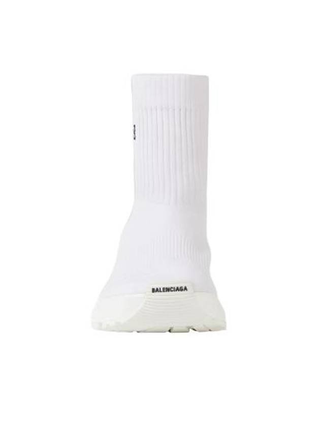Luxury Balenciaga Men's Speed 30 Knit High Top Sneakers White