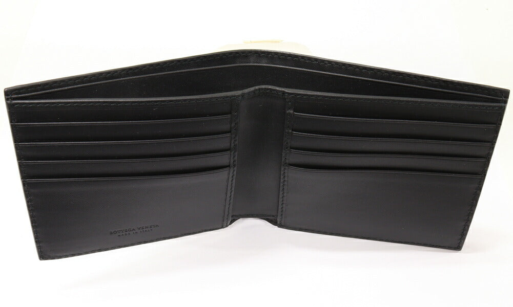 Luxury Bottega Veneta Intrecciato Calf Wallet Black
