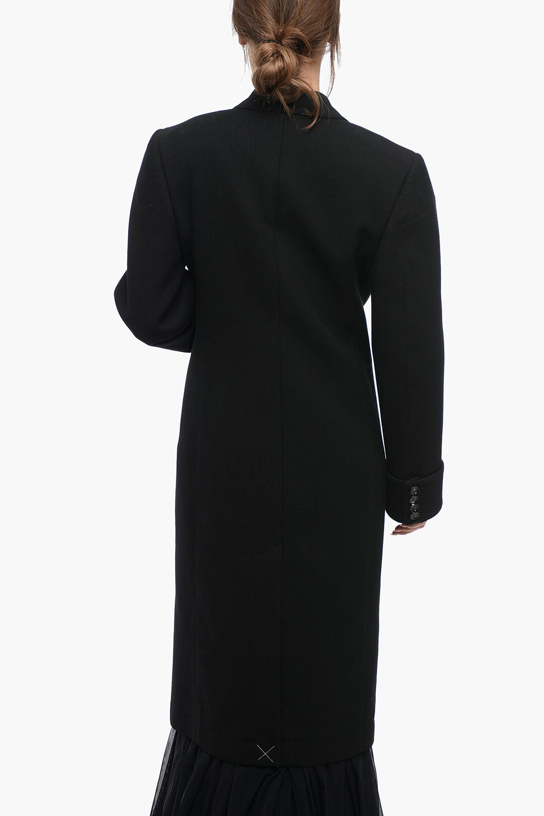 Luxury Bottega Veneta Half-Lined Double-Breasted Coat