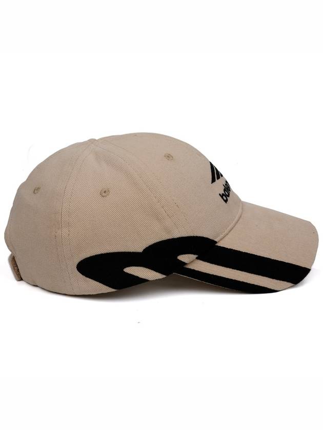 Luxury Balenciaga 3B Sports Icon Ball Cap Light Beige