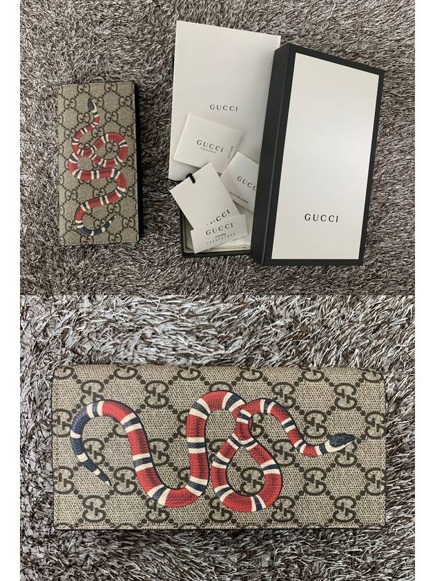 Luxury Gucci Trending 2025 Snake printed long wallet