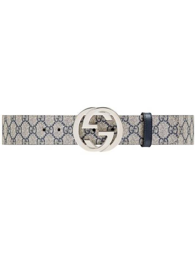Luxury Gucci Trending 2025 Interlocking GG Buckle Supreme Belt Beige