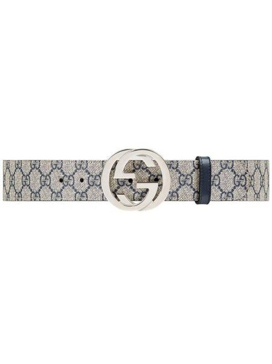 Luxury Gucci Trending 2025 Interlocking GG Buckle Supreme Belt Beige