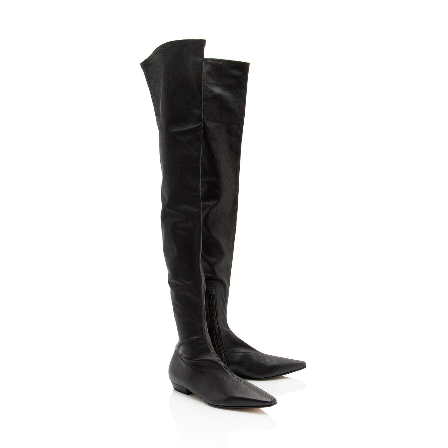 Luxury Bottega Veneta Leather Over The Knee Boots