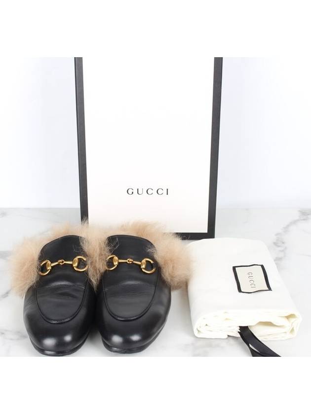 Luxury Gucci Trending 2025 Horsebit Princetown Blooper Black 36 230