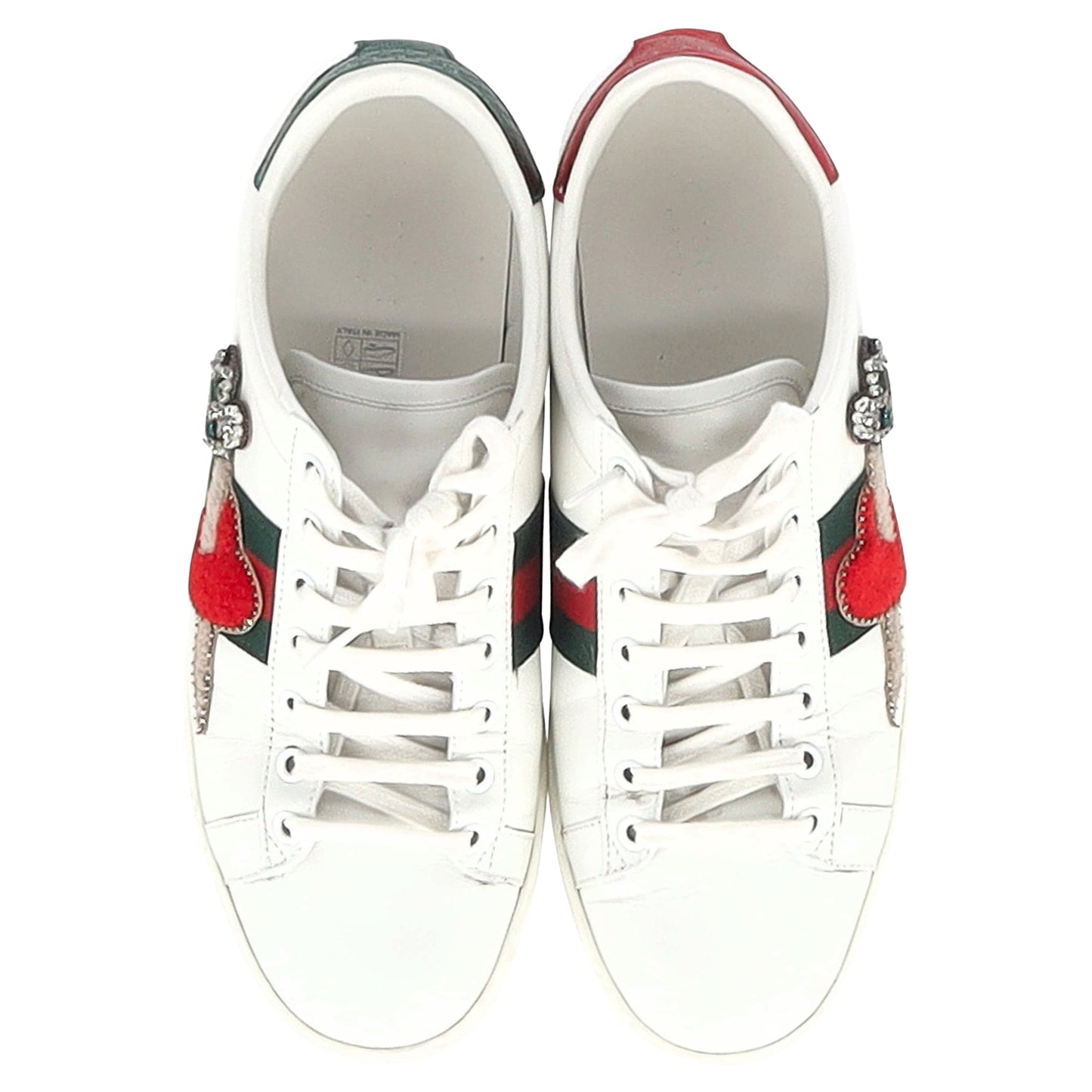 Luxury Gucci Trending 2025 Ace Sneakers in White Leather