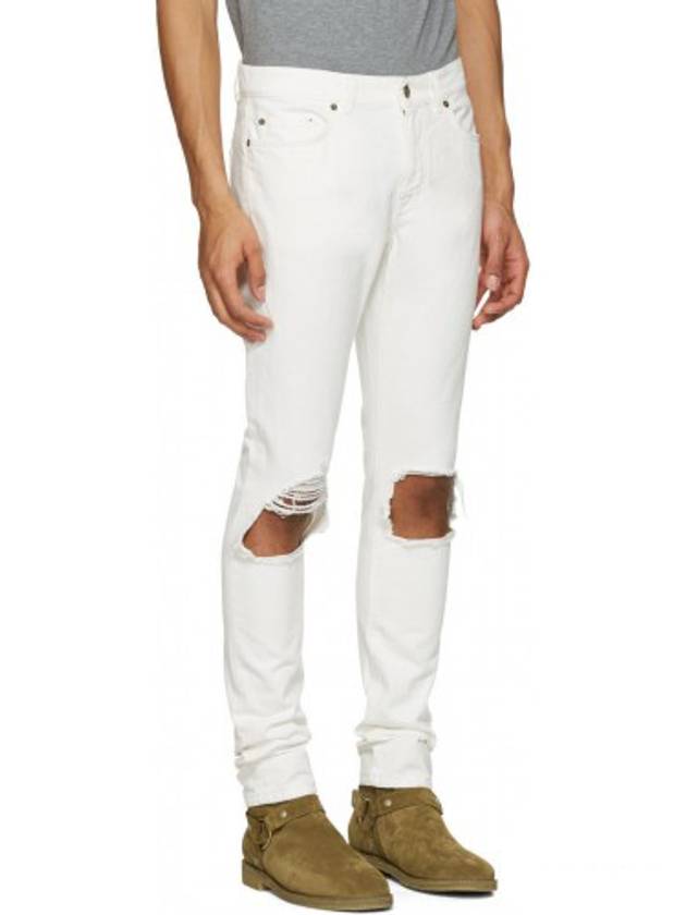 Luxury Saint Laurent Moufa Skinny Jean White