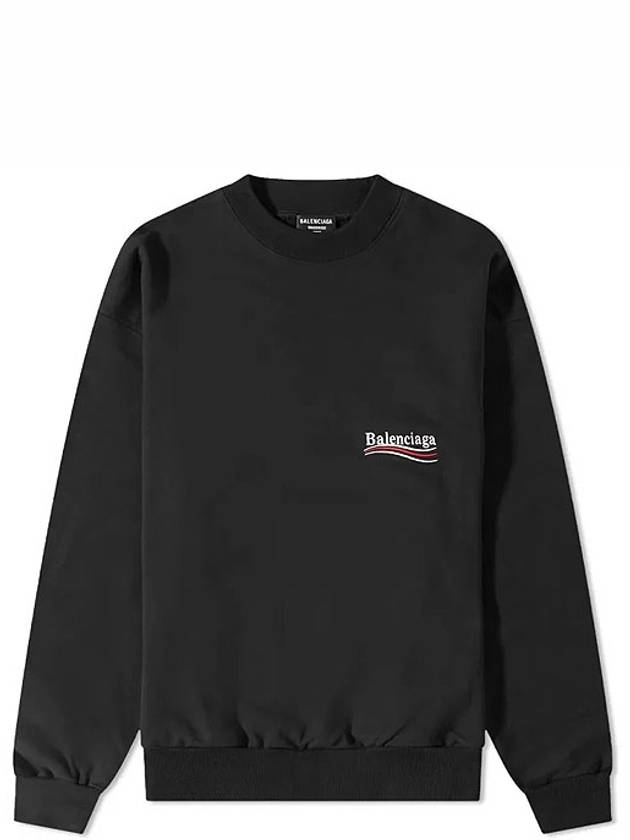 Luxury Balenciaga Political Campaign Regular Fit Sweatshirt Black