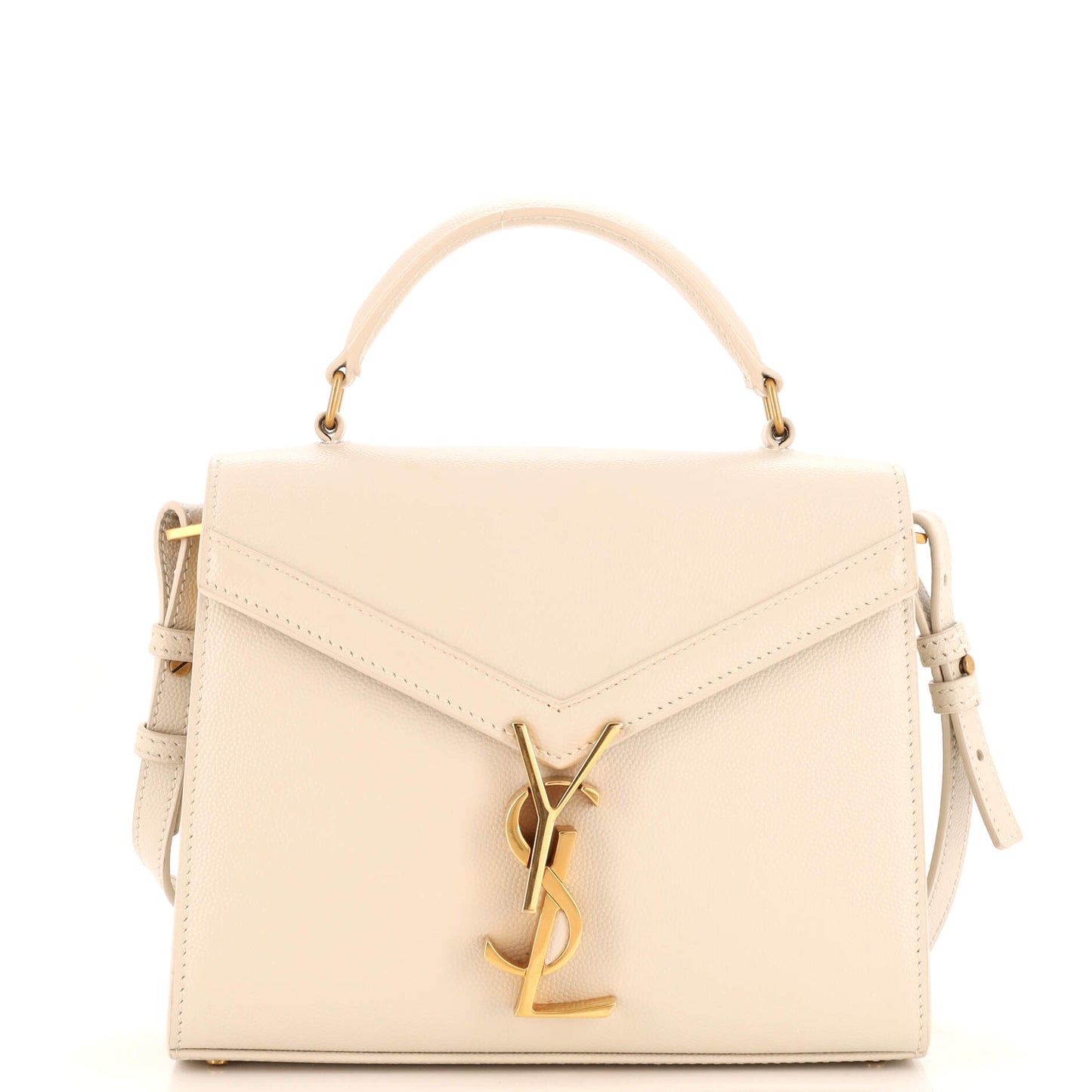 Luxury Saint Laurent Cassandra Top Handle Bag Leather Mini
