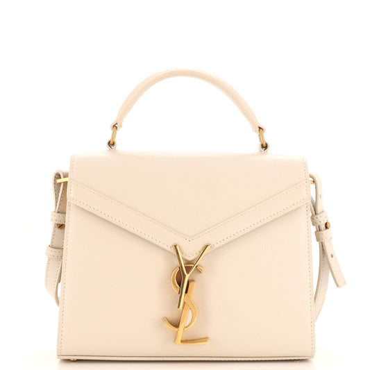 Luxury Saint Laurent Cassandra Top Handle Bag Leather Mini