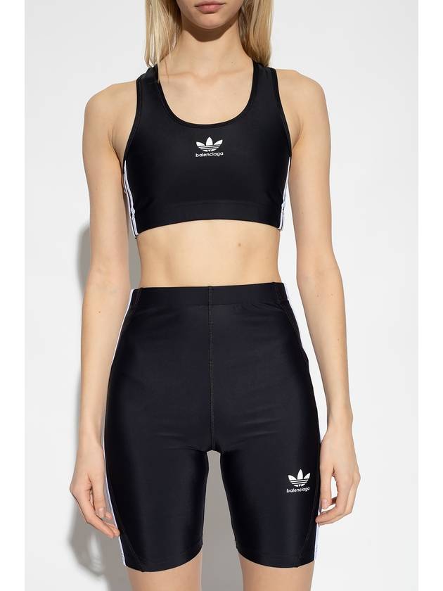 Luxury Balenciaga Athletic Bra Black