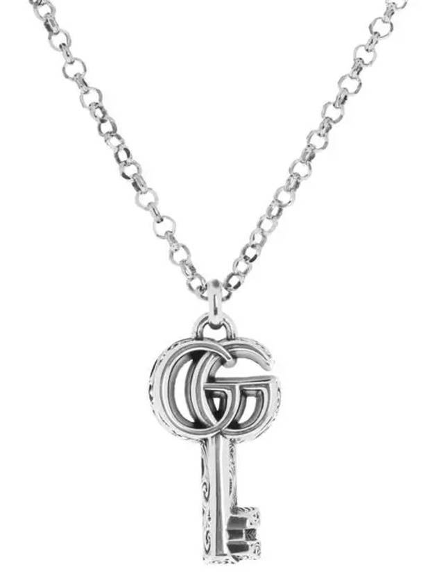 Luxury Gucci Trending 2025 Double G Key Necklace YBB627757001 Silver