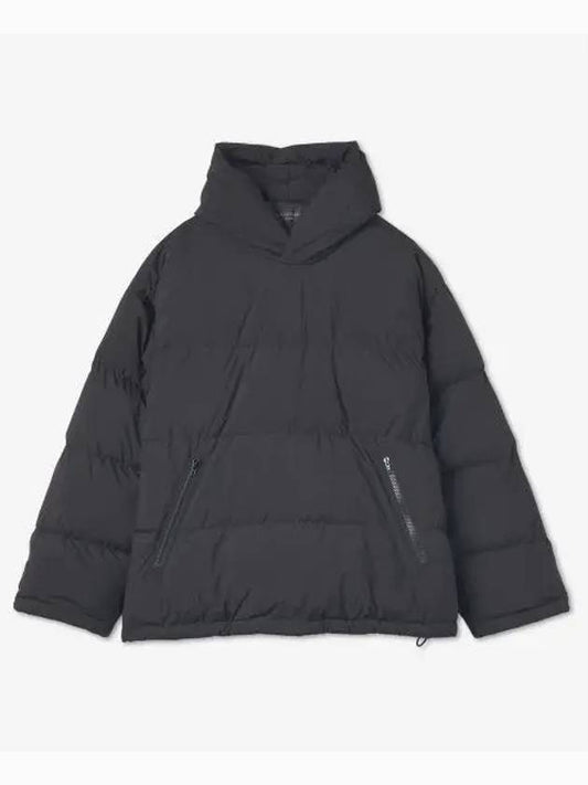 Luxury Balenciaga Sporty B Hooded Padding Black