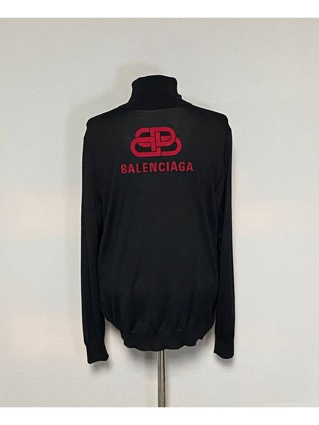 Luxury Balenciaga BB logo turtleneck sweater 105