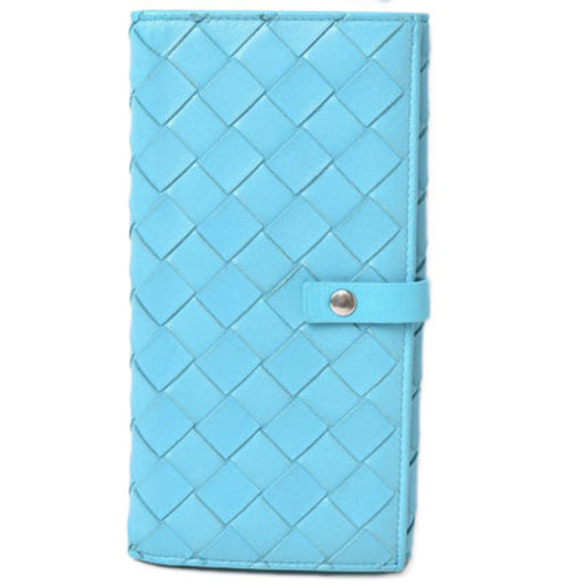Luxury Bottega Veneta Intrecciato  Leather Long Wallet (Bi-Fold) ()