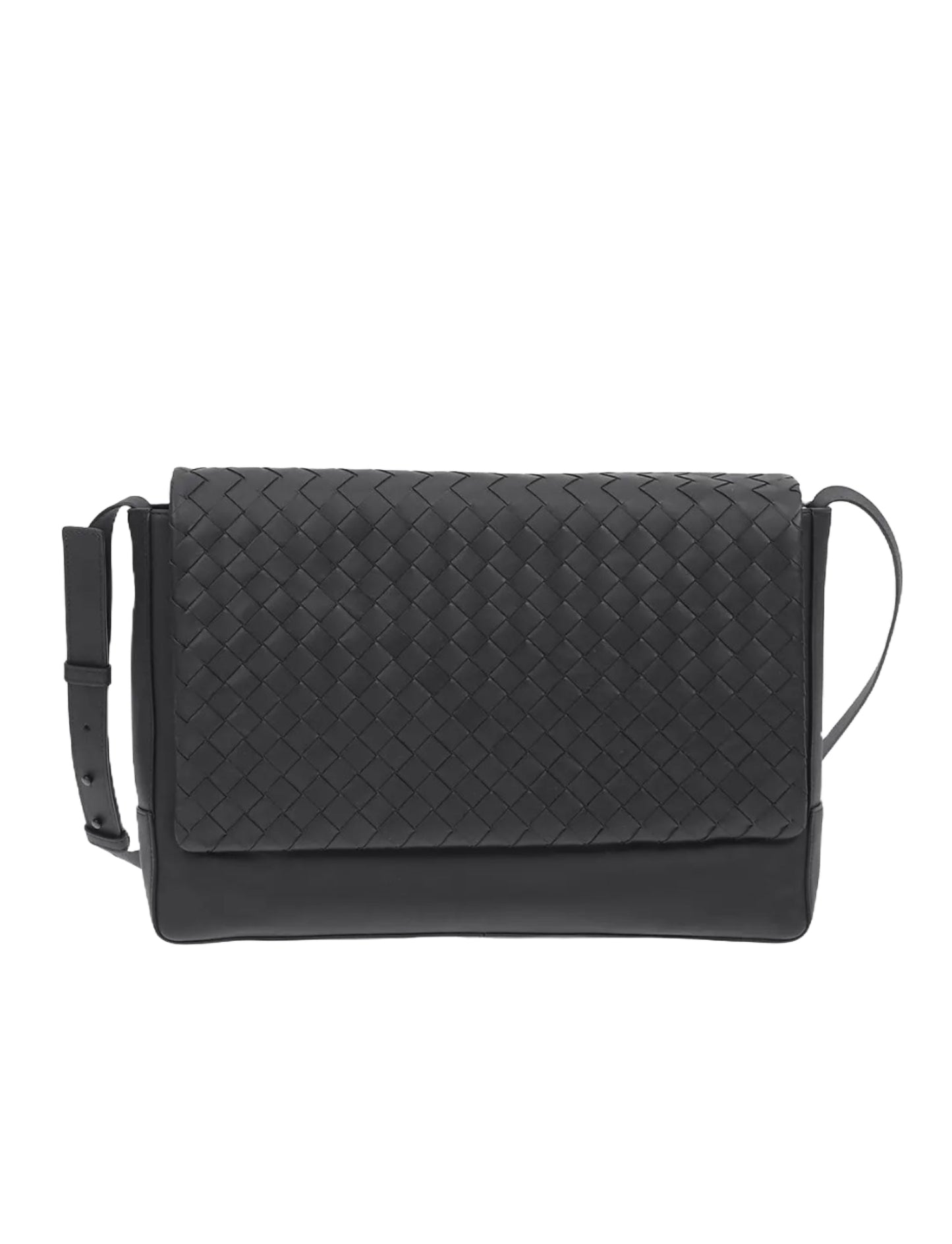 Luxury Bottega Veneta Braided Leather Messenger Bag