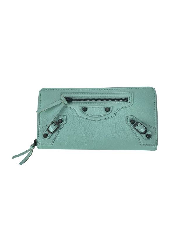Luxury Balenciaga Vintage Zipper Around Long Wallet Mint