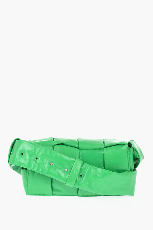 Luxury Bottega Veneta Braided Leather Crossbody Bag