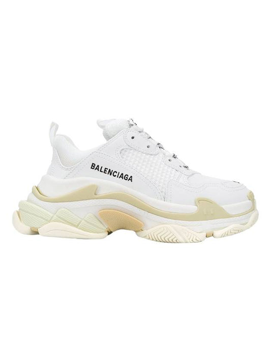 Luxury Balenciaga Triple S Low-Top Sneakers White