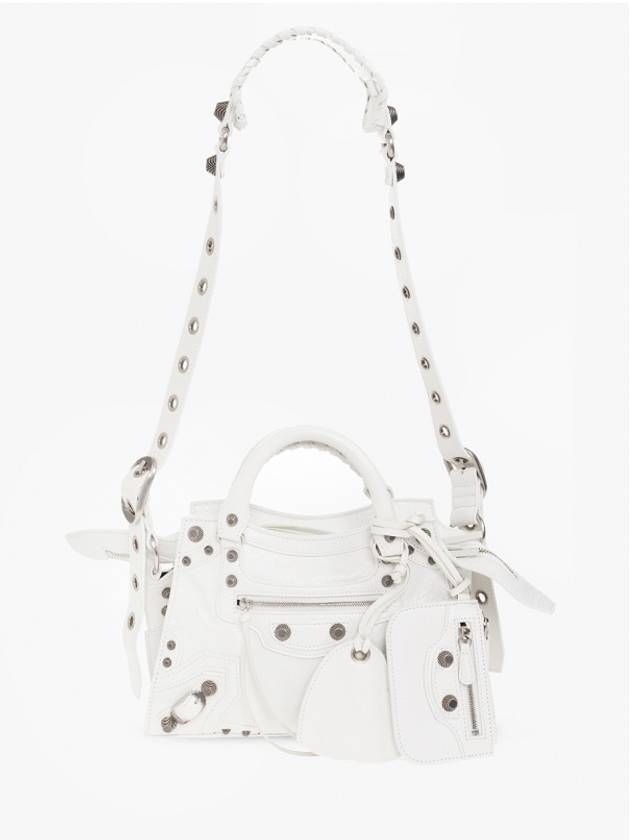 Luxury Balenciaga Neo Cagole XS Tote Bag White