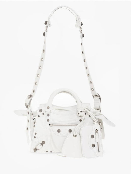 Luxury Balenciaga Neo Cagole XS Tote Bag White