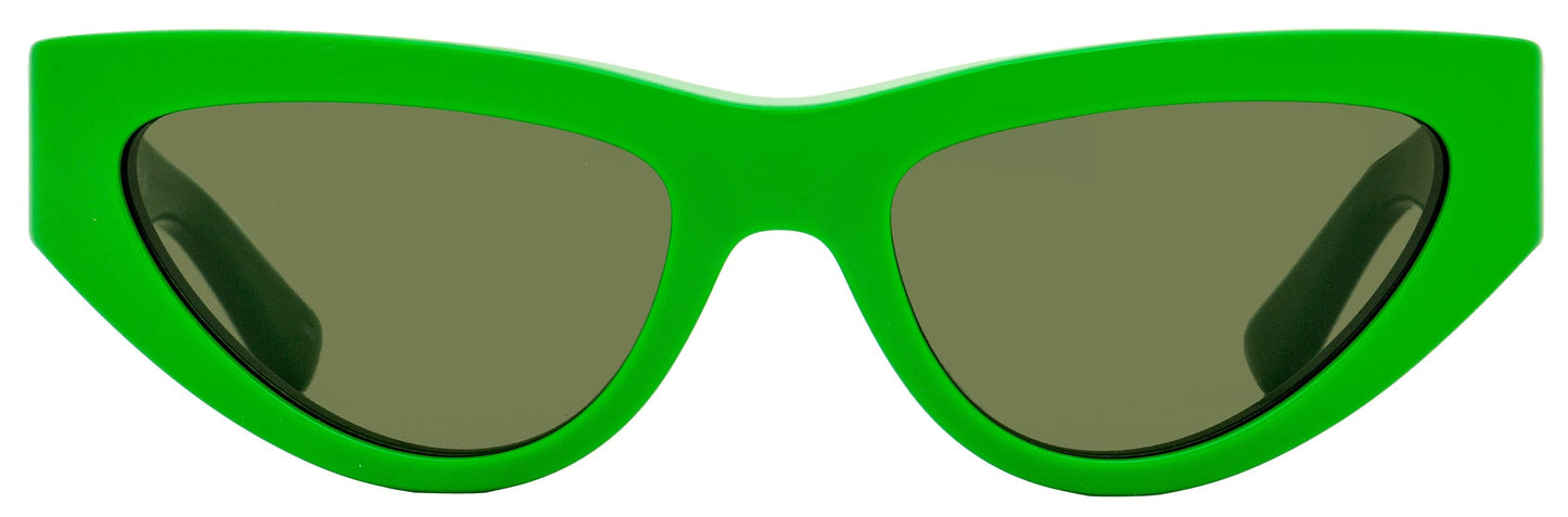 Luxury Bottega Veneta Women's Cat Eye Sunglasses BV1176S 003 Green 55mm