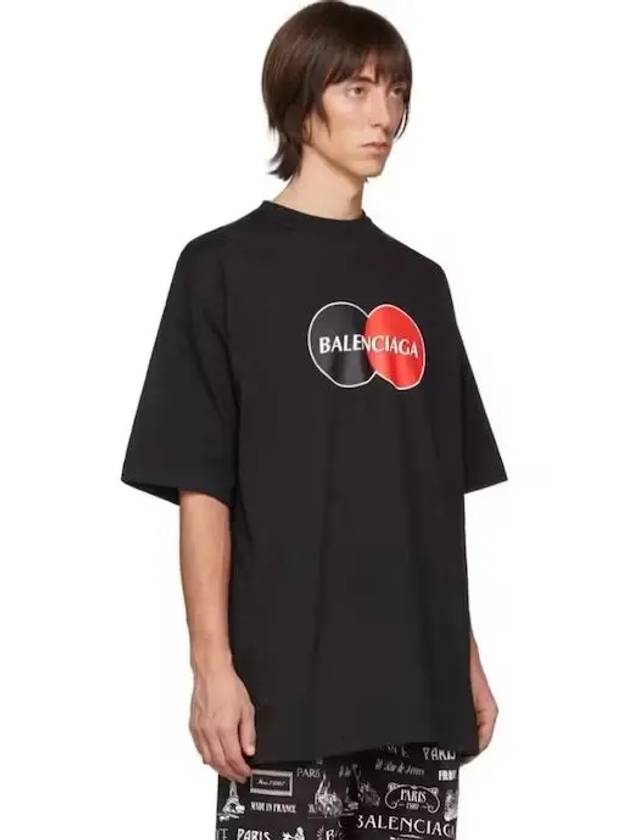 Luxury Balenciaga Uniform Logo Short Sleeve T-Shirt Black