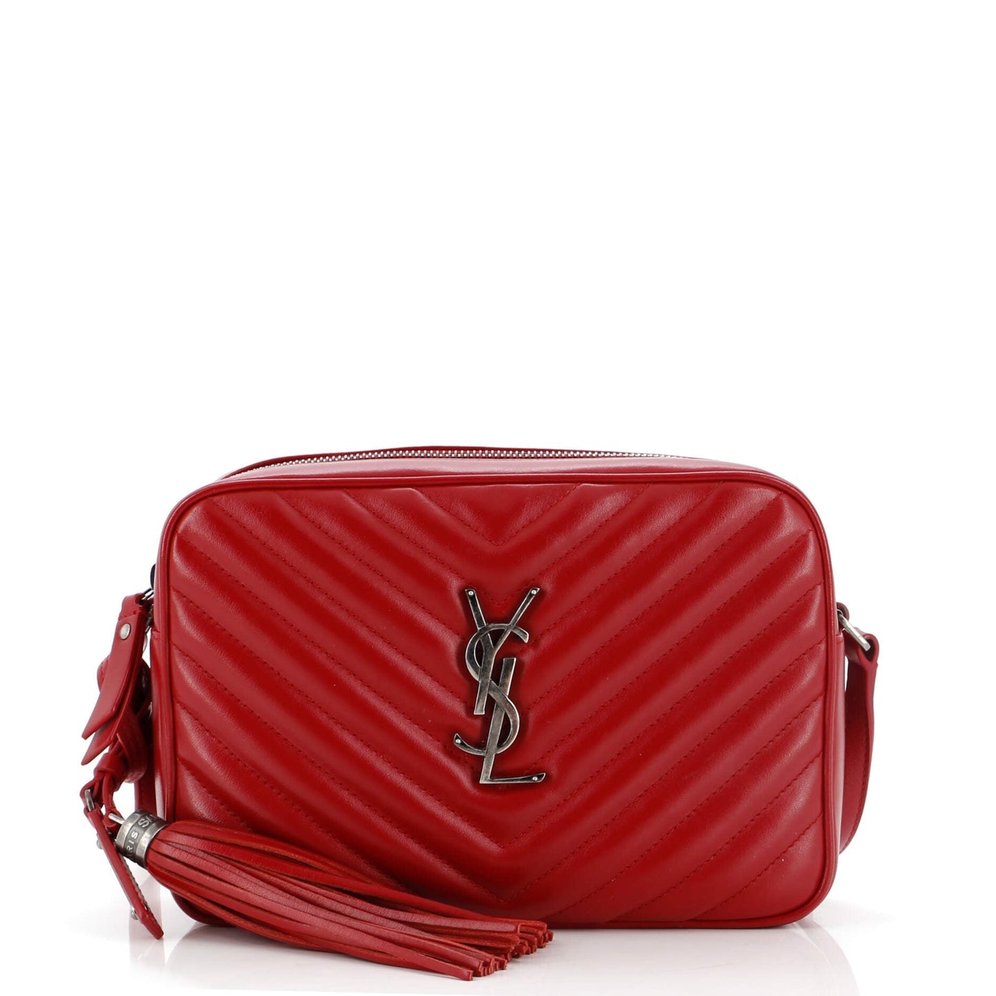 Luxury Saint Laurent Lou Camera Bag Matelasse Chevron Leather Small