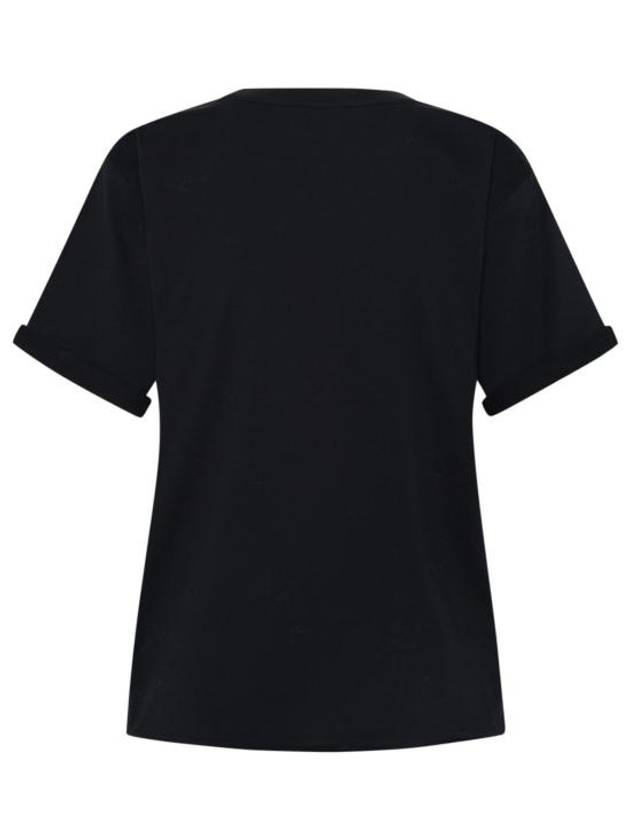 Luxury Saint Laurent Rive Gauche Short Sleeve T-Shirt Black