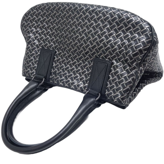 Luxury Bottega Veneta Intrecciato Leather Handbag Black