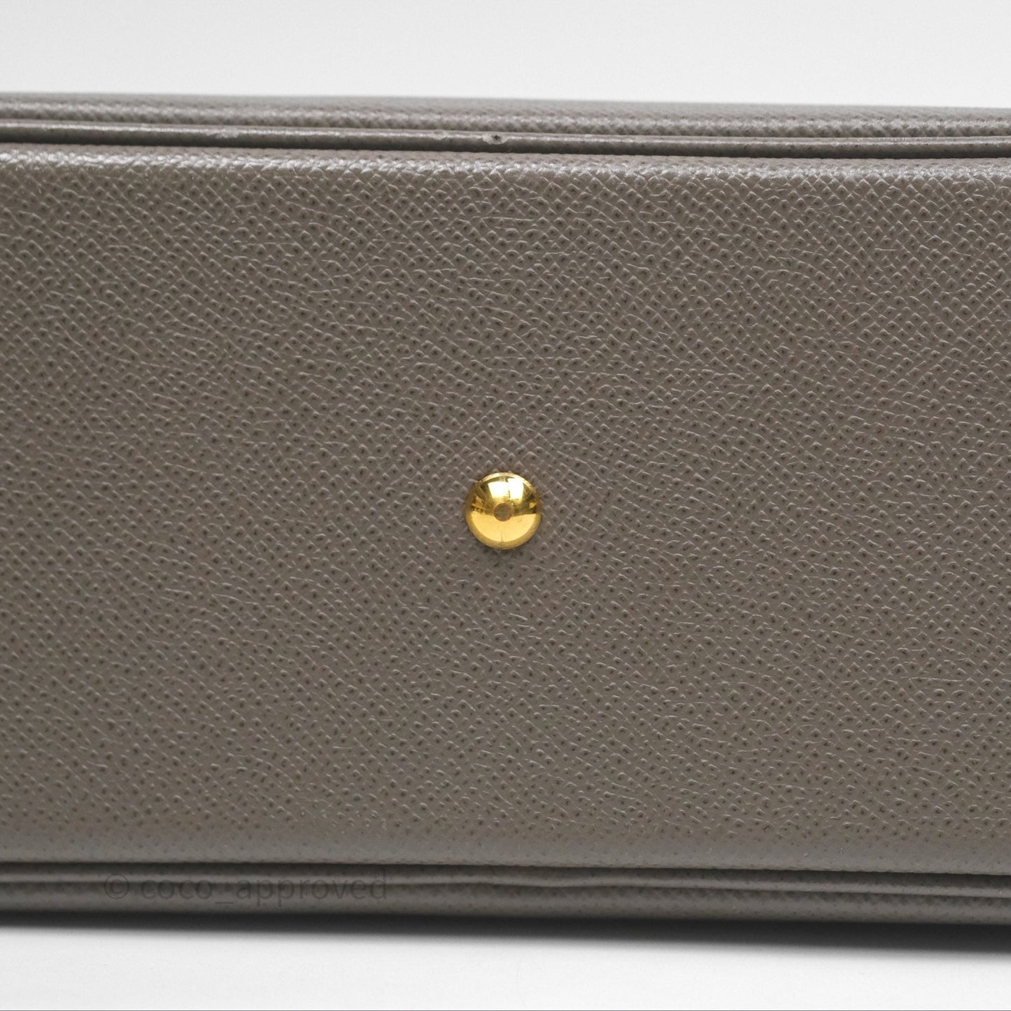 Hermès Bolide 27 Etain 8F Epsom Gold Hardware